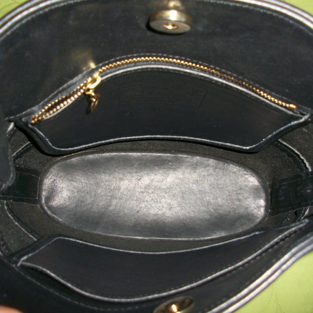 Coach Vintage Dark Blue Tribeca Shopper /Crossbody Bag - Picture 13 of 15